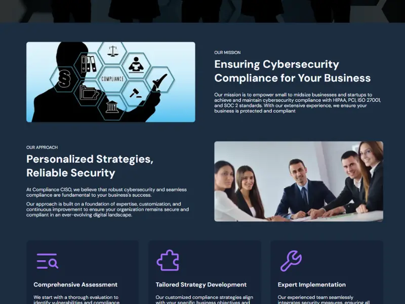 Compliance CISO project screenshot