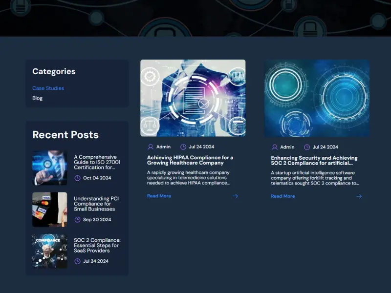 Compliance CISO project screenshot