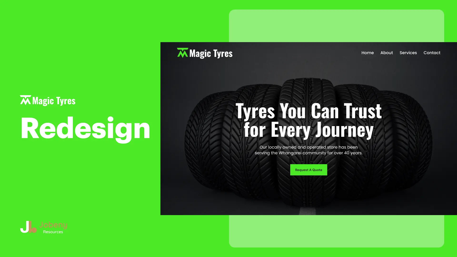 Magic Tyres case study slide
