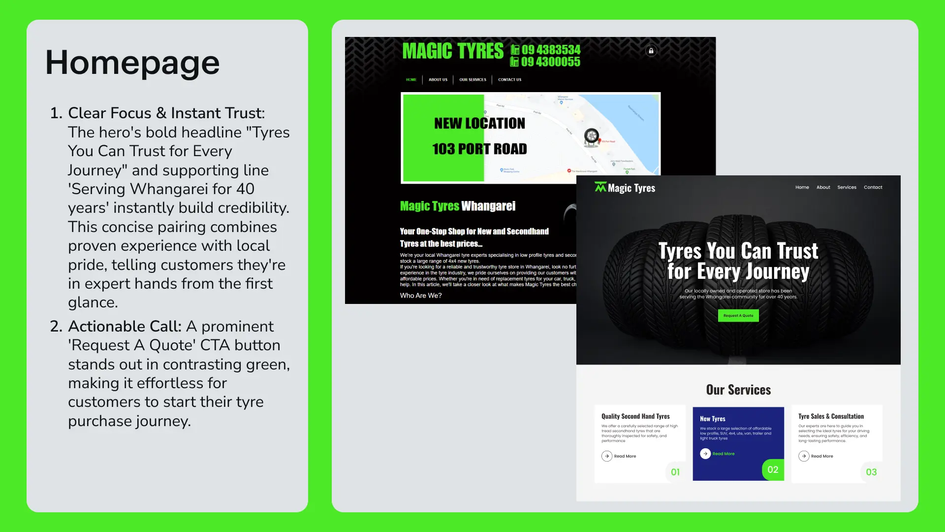 Magic Tyres case study slide