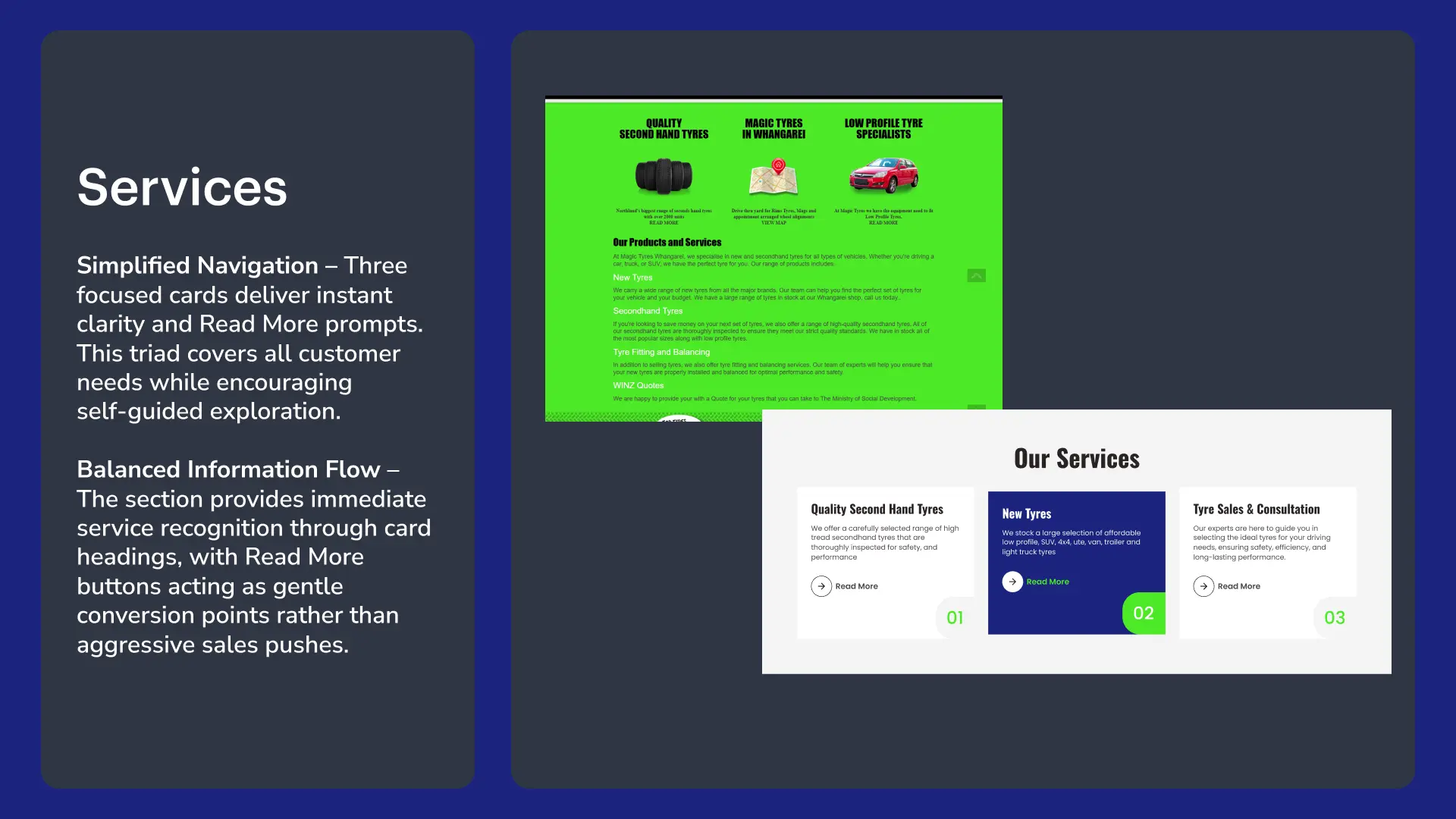 Magic Tyres case study slide