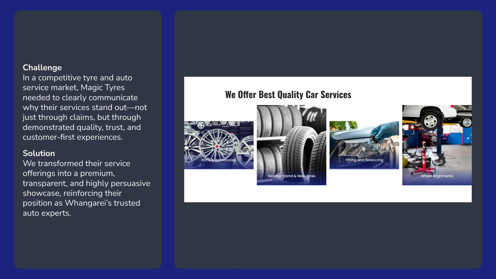 Magic Tyres case study slide