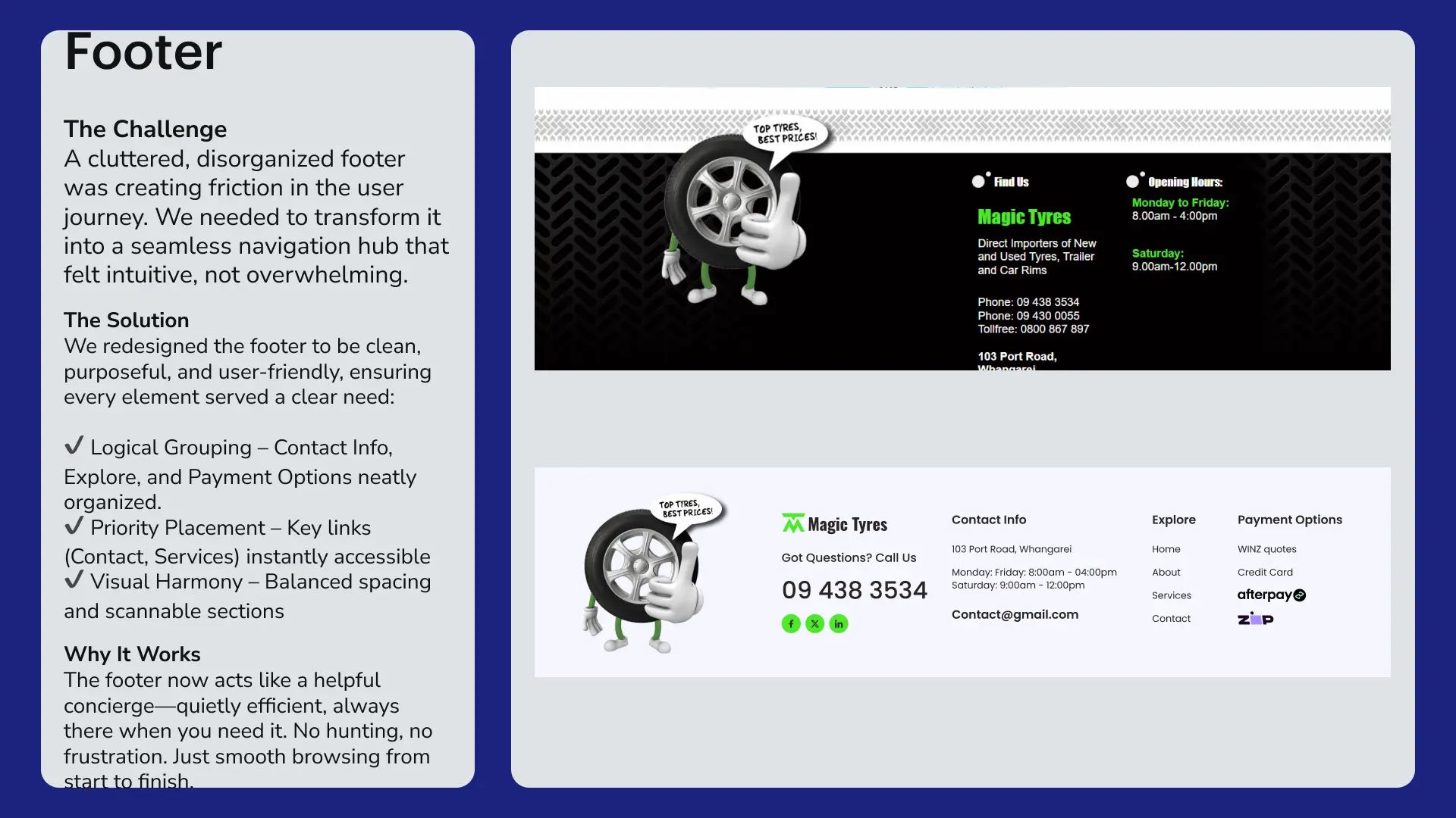 Magic Tyres case study slide